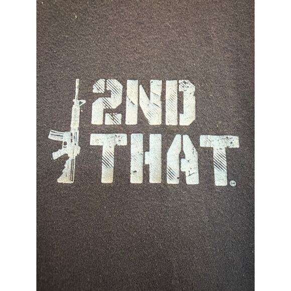 Shield Republic 2nd that black short sleeved tee Large 100% Cotton - Picture 2 of 8